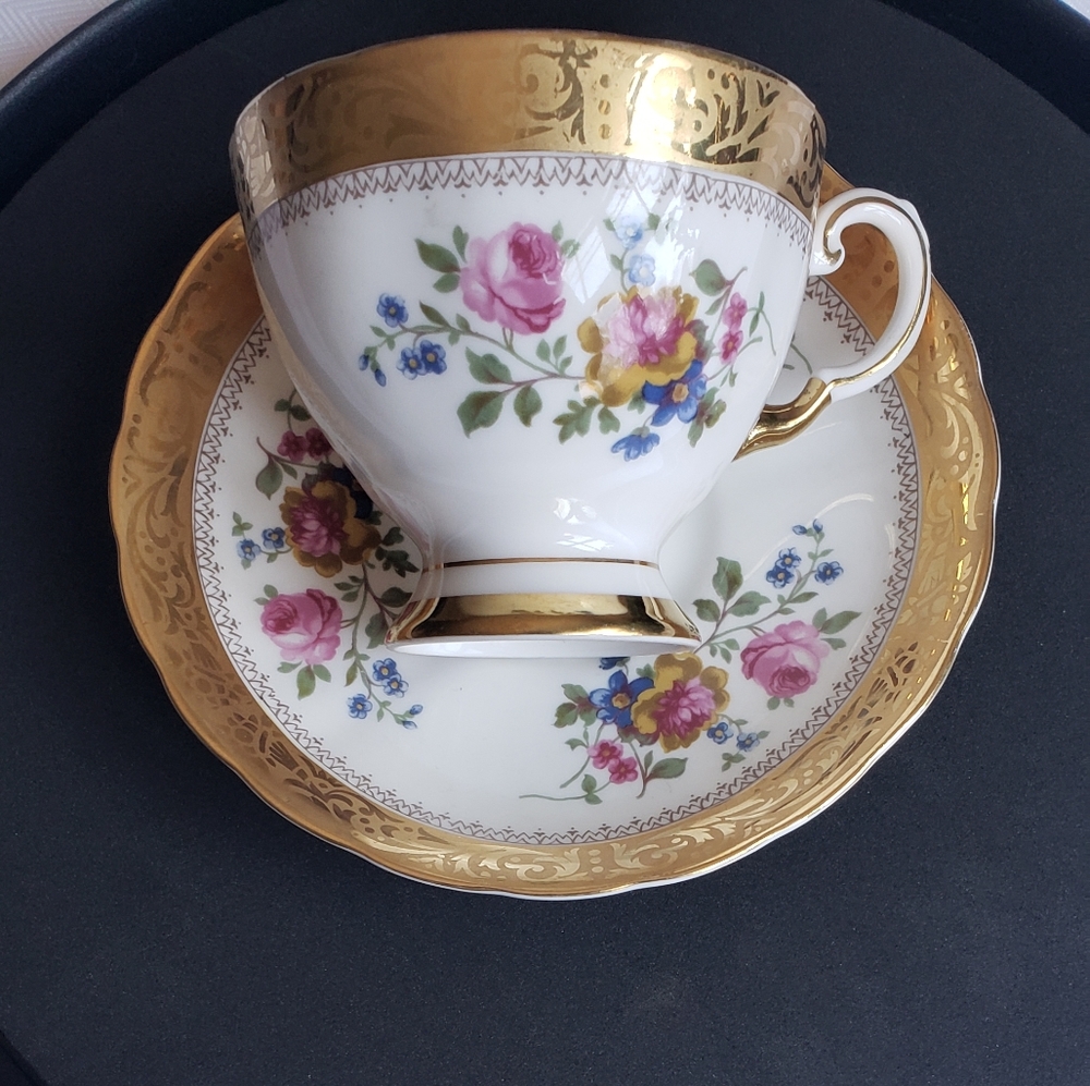 Rare Tuscan Teacup & Saucer #10